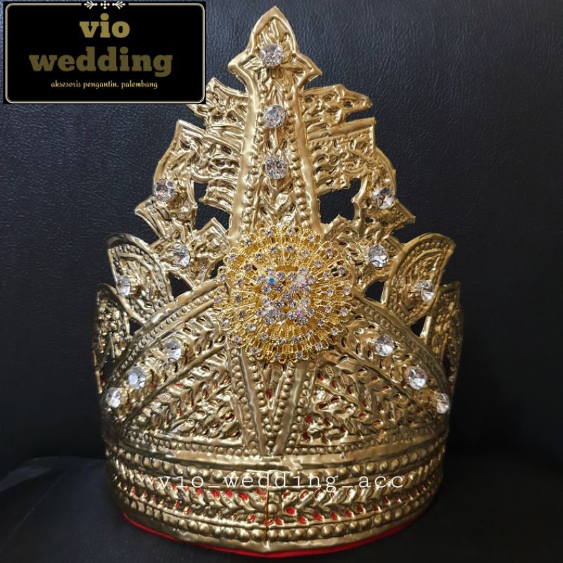 mahkota tanjak pengantin palembang pria