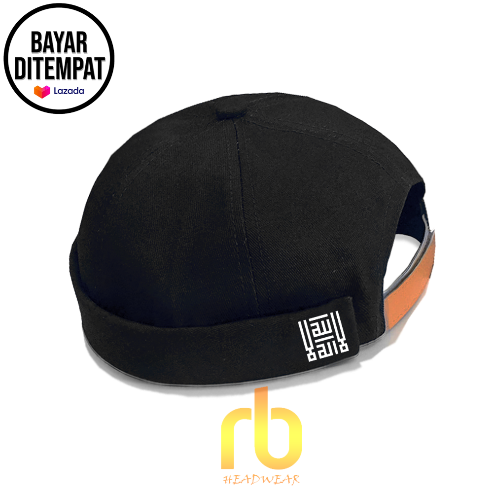 (BISA COD) MIKIHAT / TOPI MIKI / PECI HIJRAH BRIMLESS KALIGRAFI KUFI