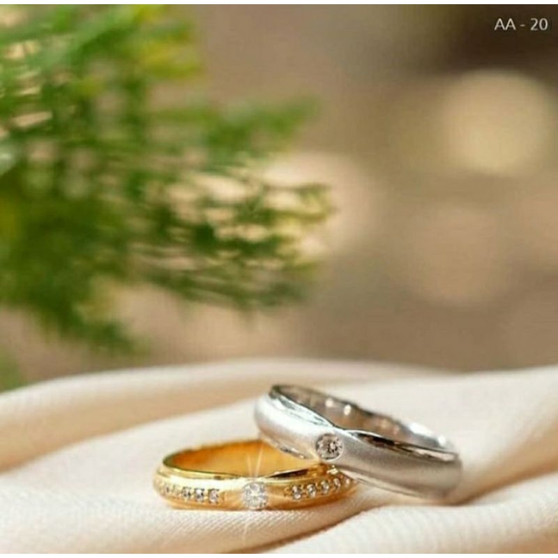cincin mas Couple//elegan 4gram//berlian