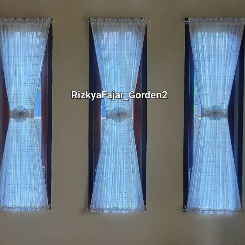 GORDEN KUPU KUPU MINIMALIS BAHAN VITRASE IMPORT GORDEN MINIMALIS