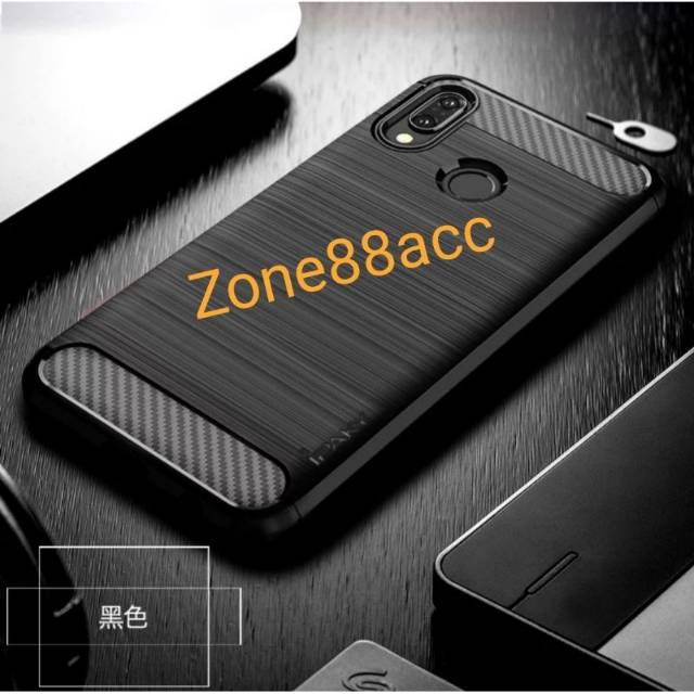 Silicon Case SAMSUNG A01 Softcase iPAKY Carbon Casing Cover TPU