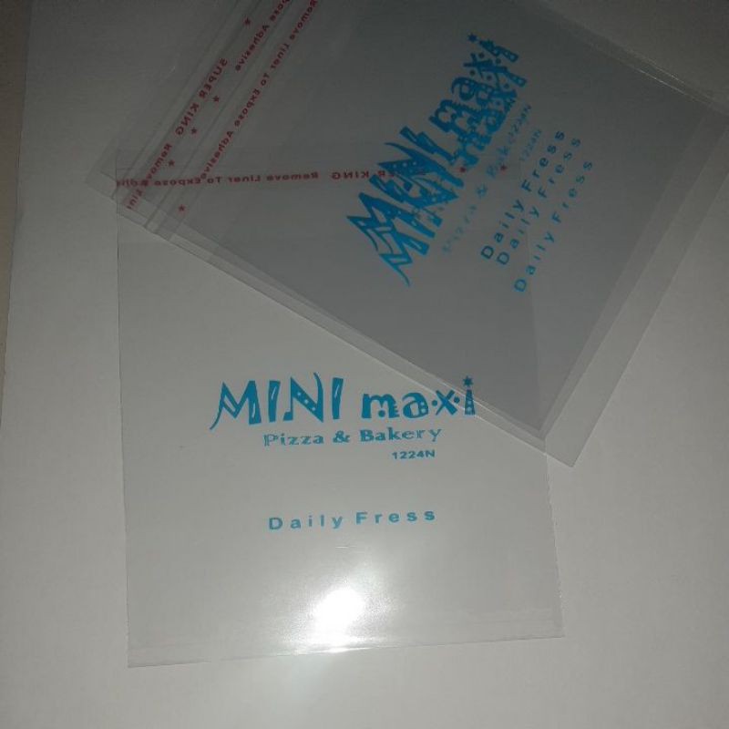 

400 lbr plastik opp 12 x 12 cm sablon