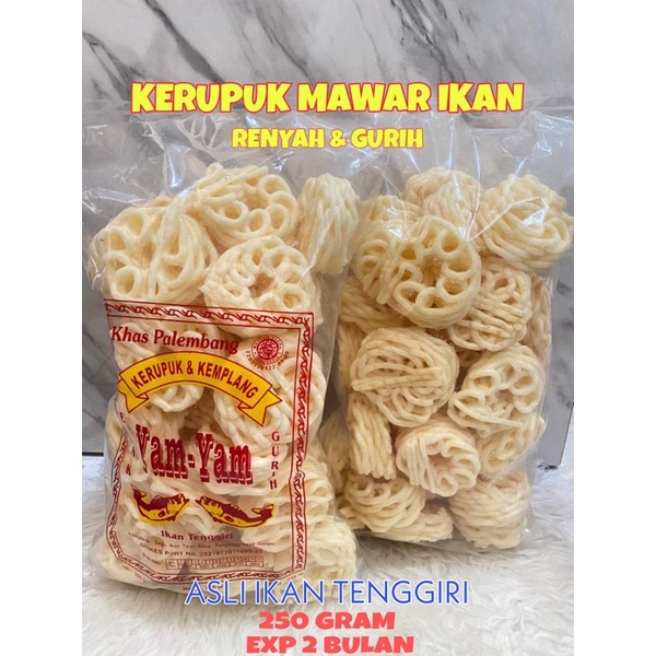 

KERUPUK MAWAR IKAN TENGGIRI 1 BUNGKUS