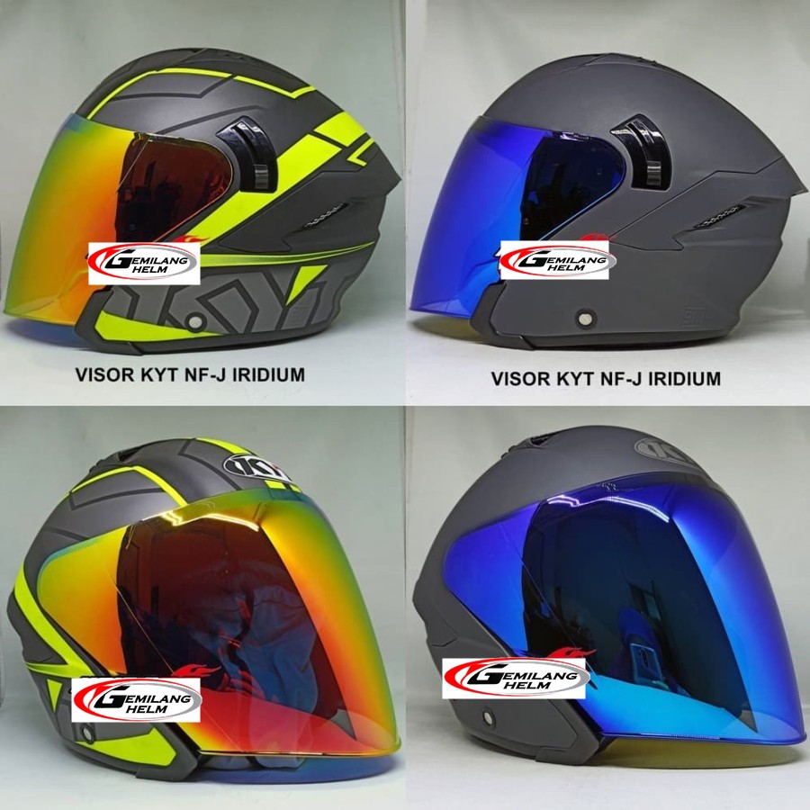 Visor Helm KYT NFJ Iridium Kaca NF-J Kaca KYT NFJ Visor NFJ Premium