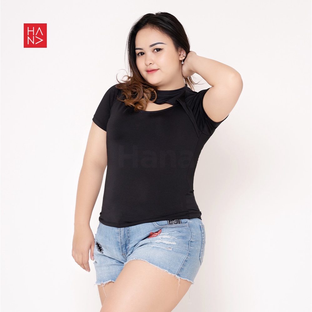 HanaFashion JKT - Sassy T Shirt - Kaos Santai Wanita Lengan Pendek - TS121