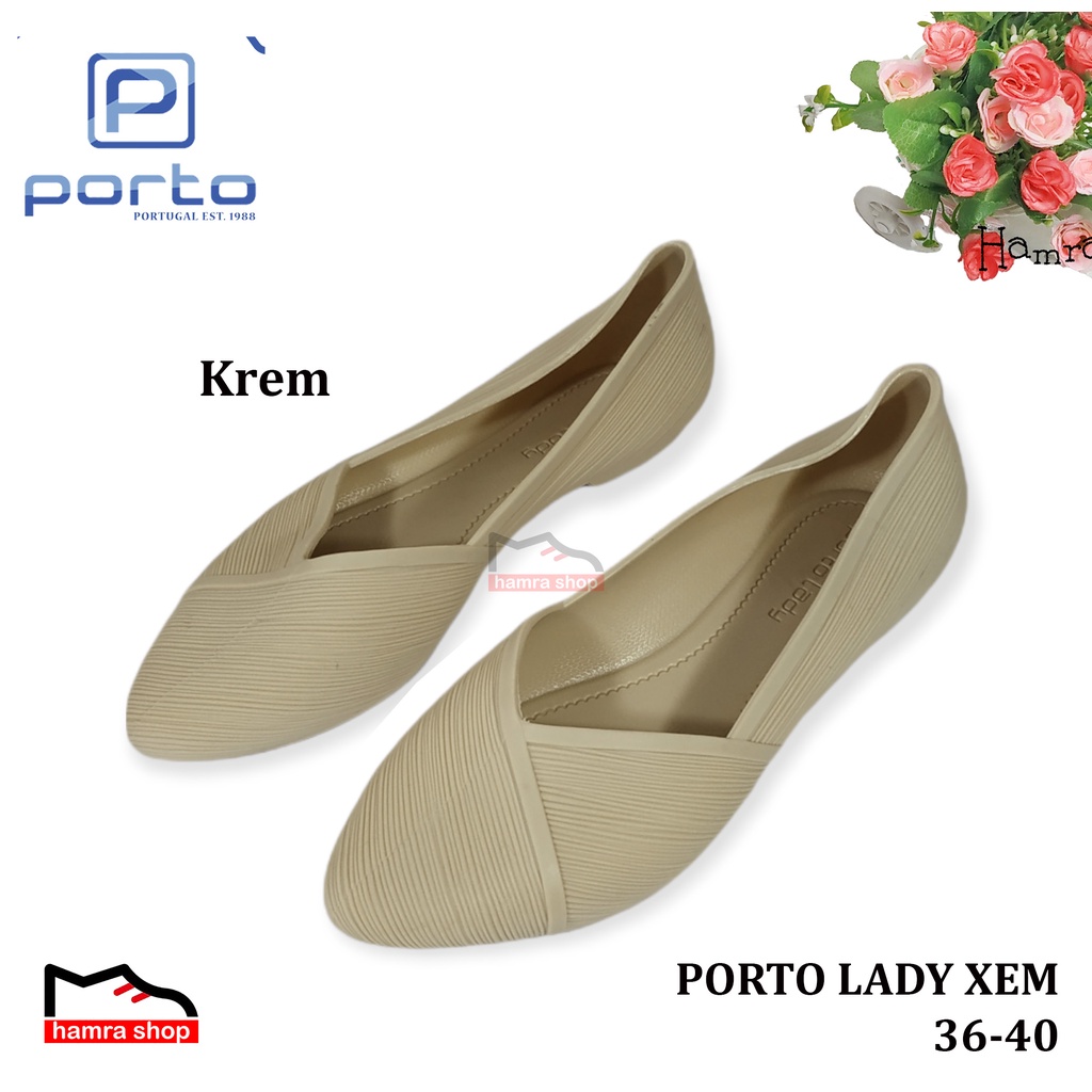 Porto XEM Sepatu Wanita Wedges Karet Jelly 36-40