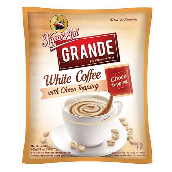 

Kapal Api Grande White Coffee Bag 20X20G