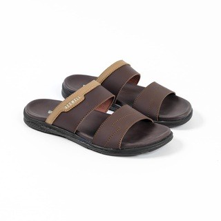 Sendal Kulit Asli Pria Sandal Slop Casual / Sendal Jepit Slide (GRATIS ONGKIR) BISA COD (BAYAR DITEMPAT)