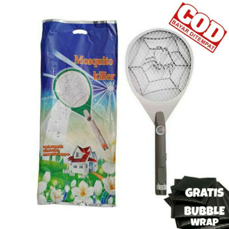 Raket Nyamuk BONUS Senter Charger / Pembasmi Nyamuk / Anti Nyamuk