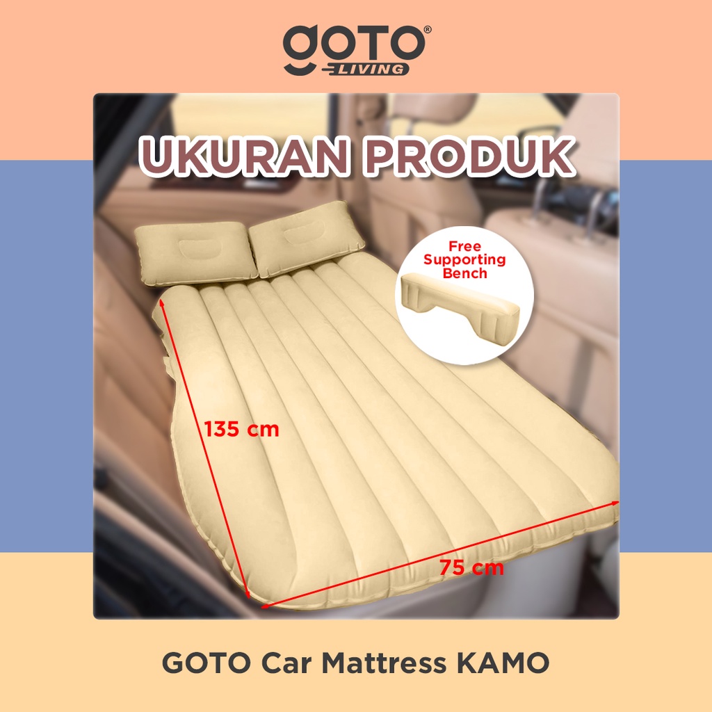 Goto Kamo Car Matress Kasur Angin Mobil Indoor Outdoor Dengan Pompa Image 3