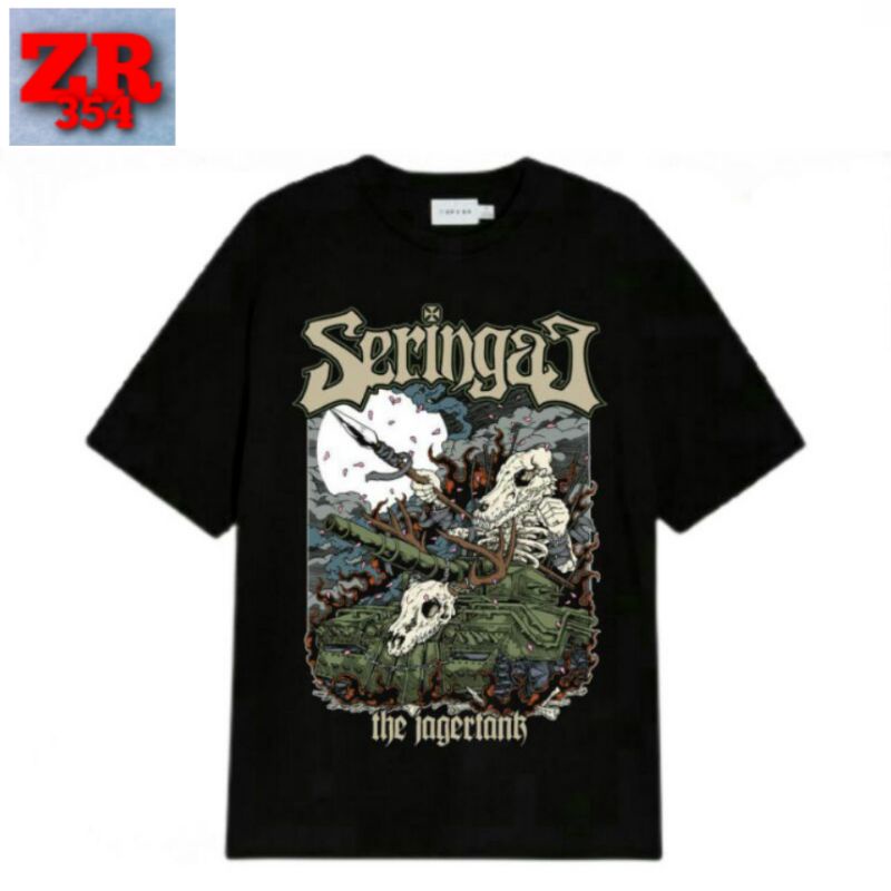 Kaos Baju T-Shirt Seringai x Jagermeister The Jagertank Tee Lagu Band Musik Lokal Merch Heavy Metal 