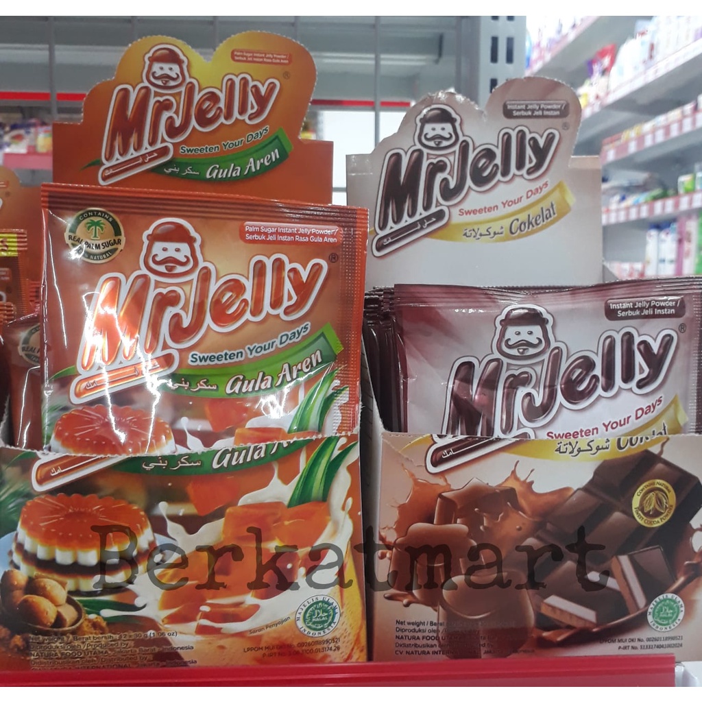 Mr Jelly  Coklat bubuk jelly instan 30 gr - COKELAT