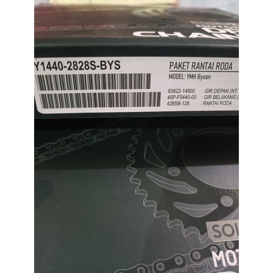 Gir set/Gear Rantai Paket/Chain kit Indopart/Indoparts Byson