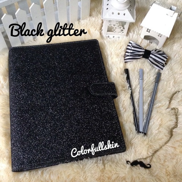 

Binder Black glitter