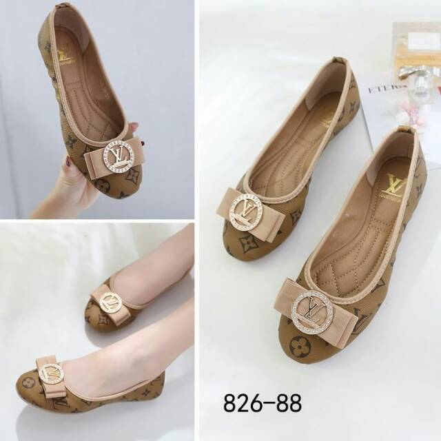 LV LOUIS VUITTON #319-164 / SEPATU FLAT SHOES WANITA BATAM