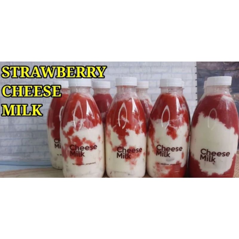 

strawberry milk cheese