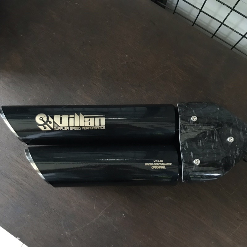 ( ORIGINAL) KNALPOT VILLAN DANTE BLACK SILENCER only inlet 51mm