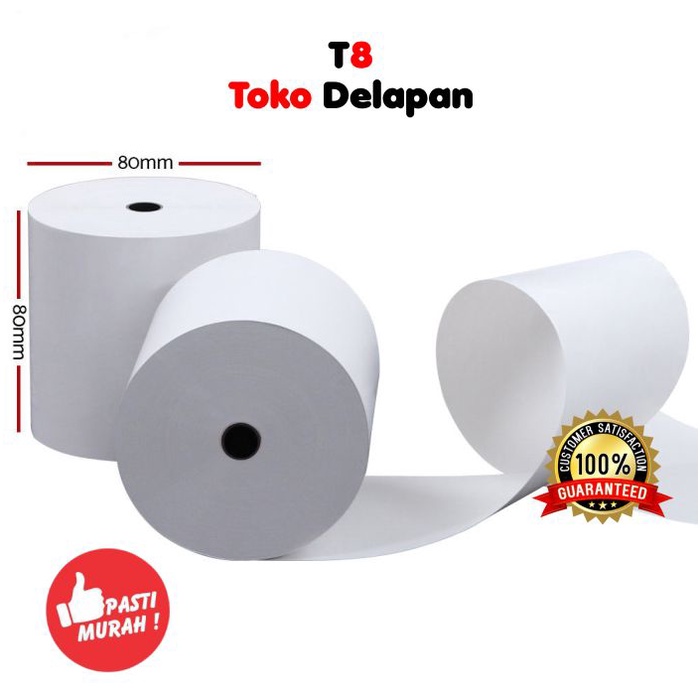

Kertas Kasir Struk / Thermal Paper / EDC - 80mm x 80mm