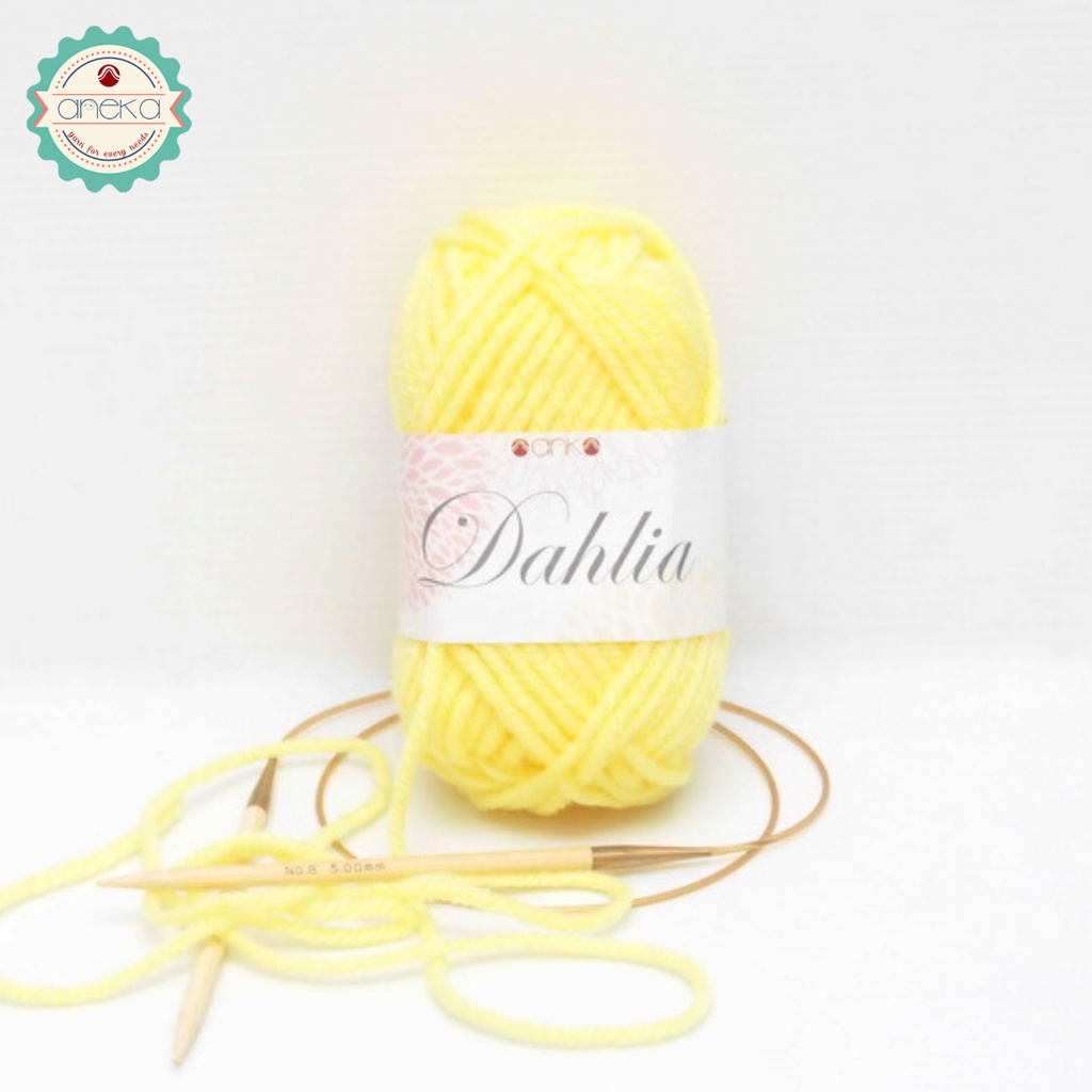 Benang Rajut Karpet Dahlia / Carpet Yarn - 1828 ( Kuning Baby)