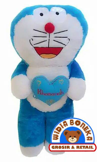 [Ukir Nama / Foto ] Boneka Doraemon Jumbo Berdiri 1,1 Meter Bulu Rasfur