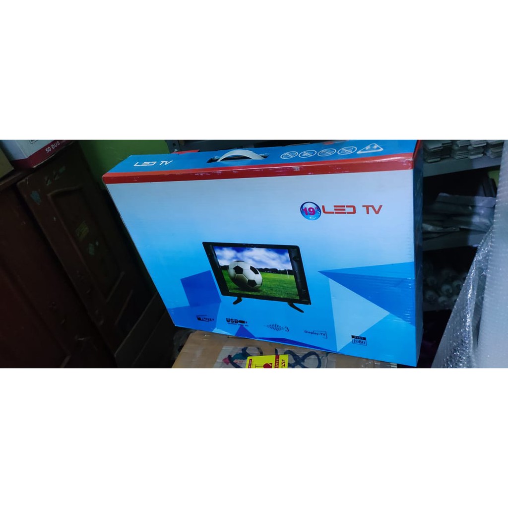TV LED 19 inch baru ,bisa MONITOR 19" inci, Gambar HD 720P, USB, HDMI