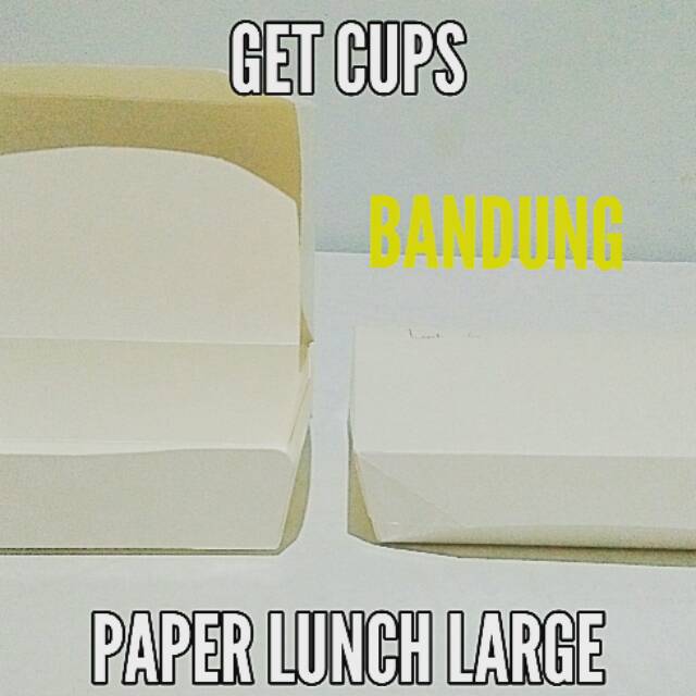 

Paper lunch tray box Large isi 50 pcs