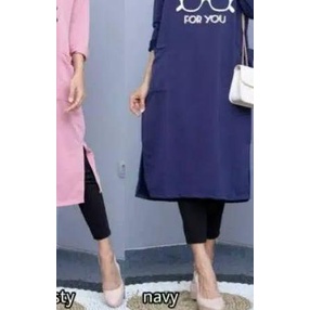 ❊ JF Tunik Kaos Babyterry Jumbo Wanita Muslimah Terbaru Jumbo EYES ۝