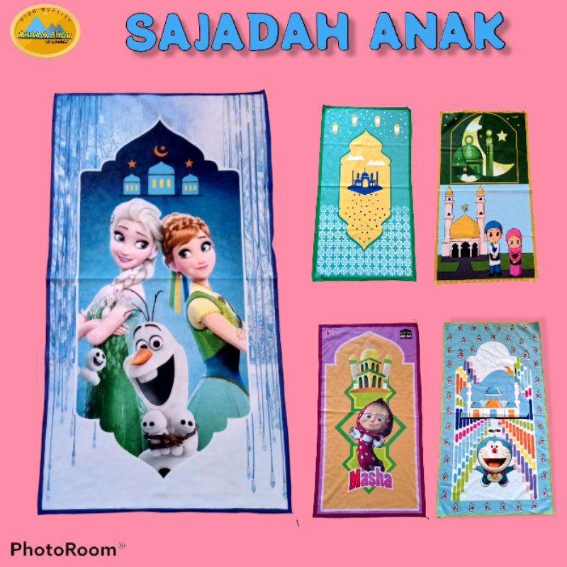 Sajadah anak karakter Sajadah anak karakter perlengkapan sholat