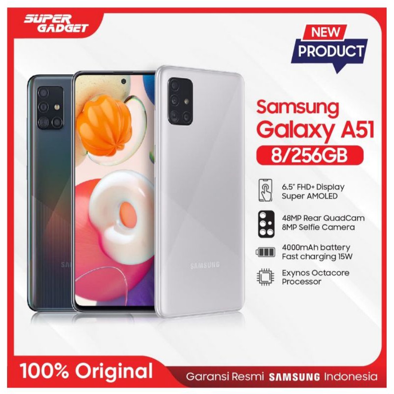 SAMSUNG A51 RAM 8 GB ROM 256 GB ASLI TERMURAH