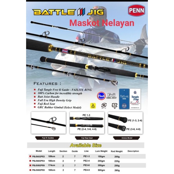 ROD PENN BATTLE III JIG
