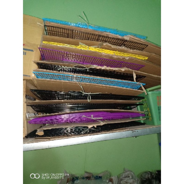 kandang kucing ukuran L 60x40 besi rapet-60x40x40 Merk CaCa