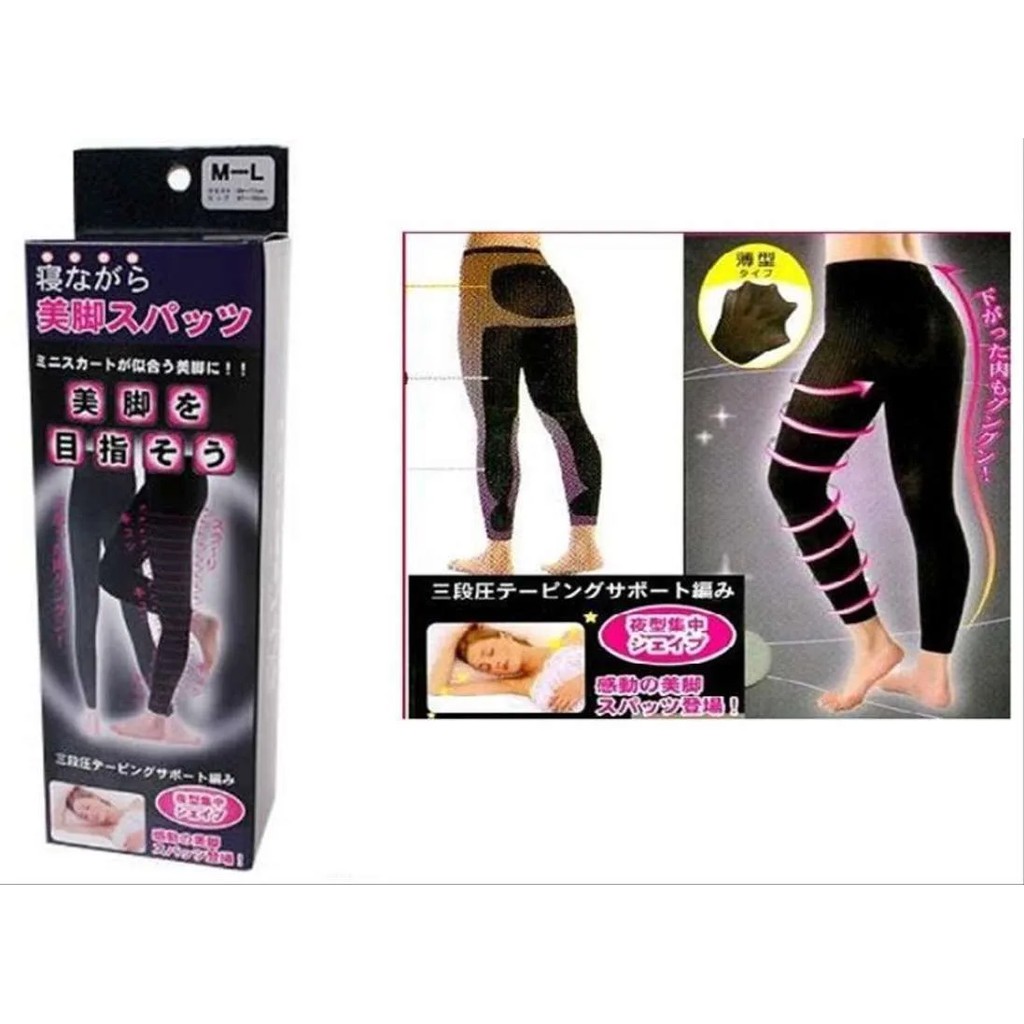 [COD] Slimming Light Legging Pelangsing Lemak Menaikkan dan Mengencangkan Area Kaki Paha Betis dengan Bahan Polyamide &amp; Spandex