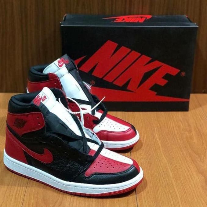 {{BAYAR DI TEMPAT}} Nike Air Jordan 1 Retro High OG "Homage to Home" Unauthorizhed TERLENGKAP [Kode