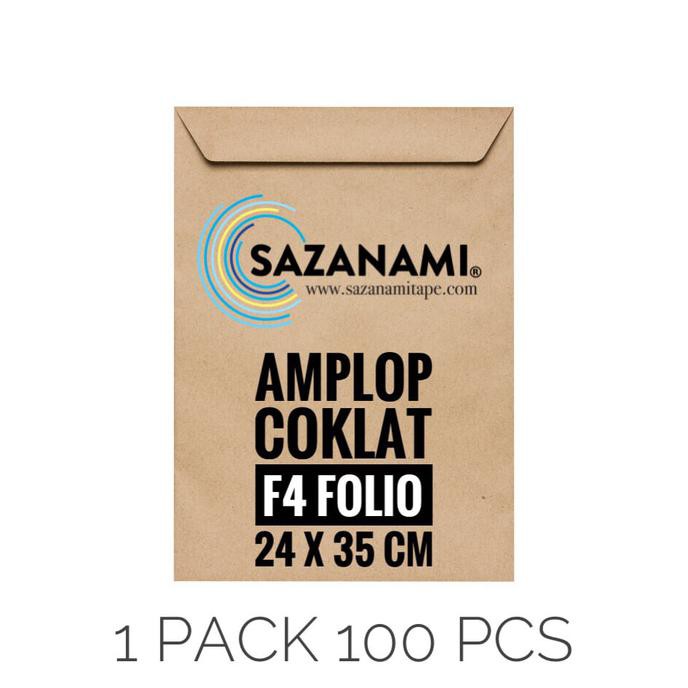 

AMPLOP COKLAT F4 FOLIO 24 X 35CM AMPLOP SURAT COKELAT 1 PACK TERBARU