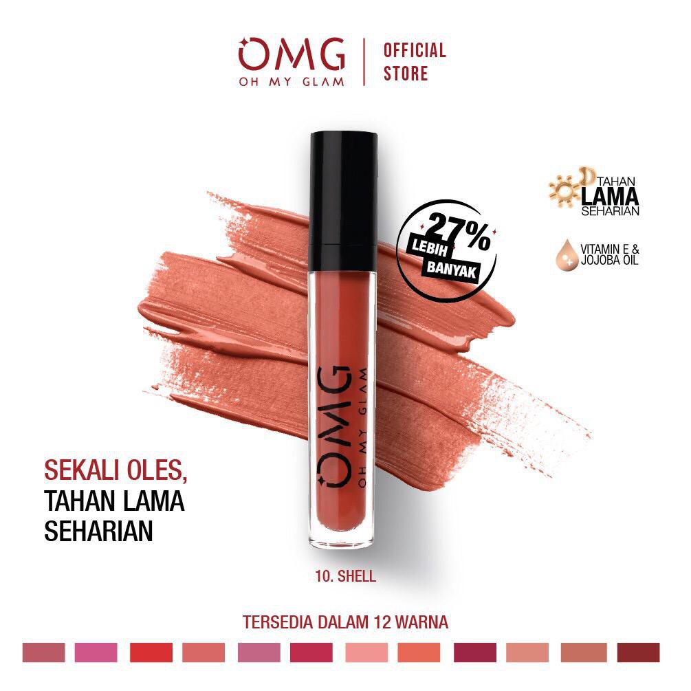 (CYBER) COD TERMURAH OMG OH MY GLAM Matte Kiss Lip Cream