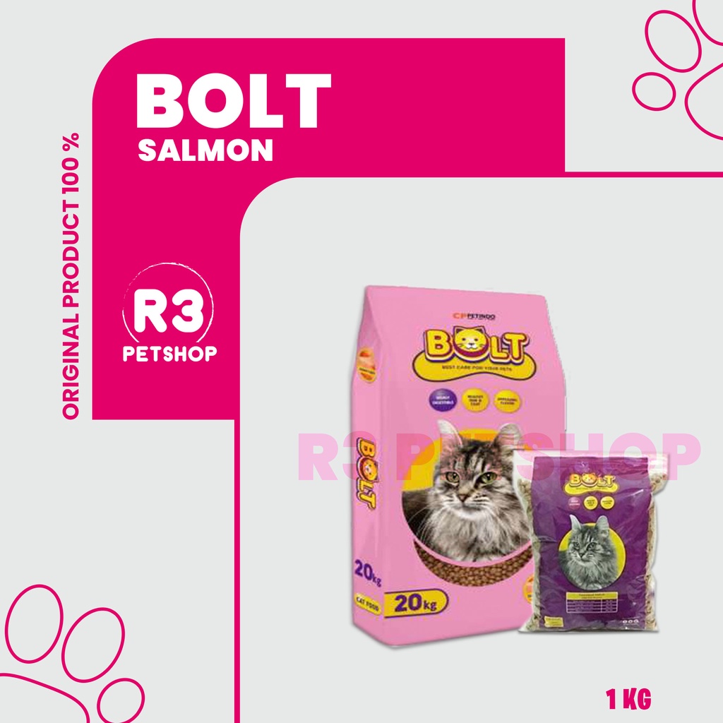 Makanan Kucing kering murah Bolt All varian 7bungkus (GRAB GOSEND)