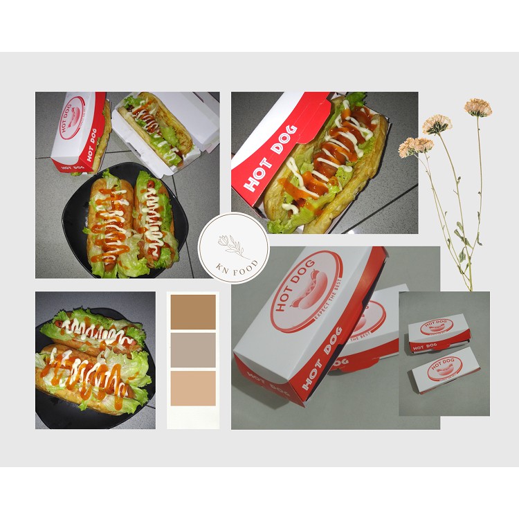 

Kardus Hotdog - Dus Hotdog - Packaging Hotdog -50 pcs - Box Hotdog -50