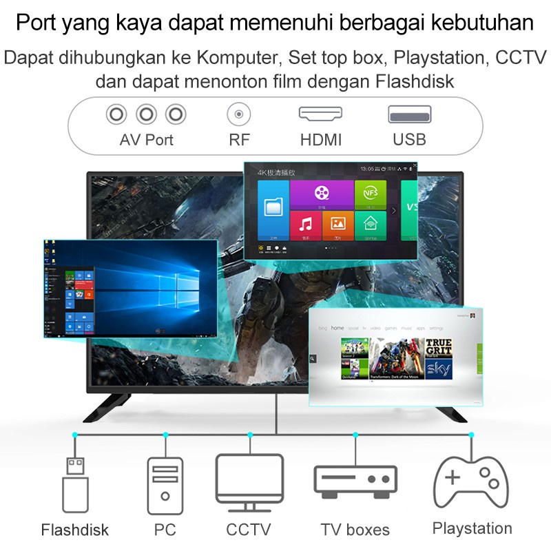 *Fujiyama* LED TV 19/20/21/22/24/25 Inch Digital/Analog TV  HD TV Frameless TV  Monitor Pc/Gaming/Komputer  Murah TV Garansi Resmi