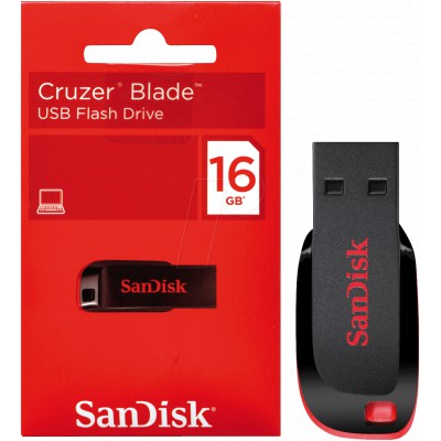 FLASHDISK SANDISK 16GB / USB FLASH SANDISK CRUZER BLADE FD ORIGINAL