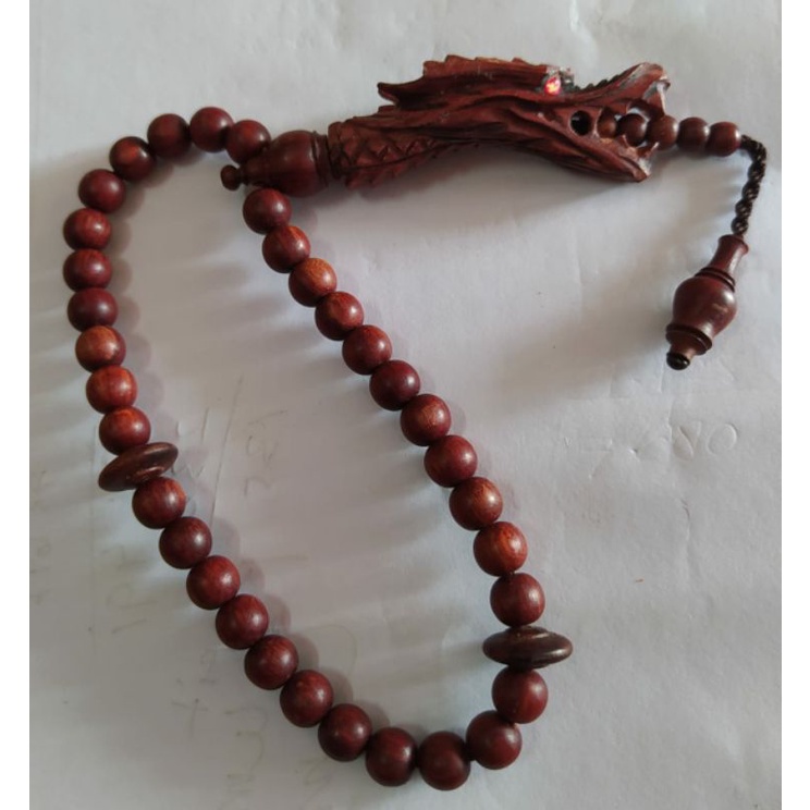 Tasbih Galih Nagasari 33 Ukir Kepala Naga 8mm