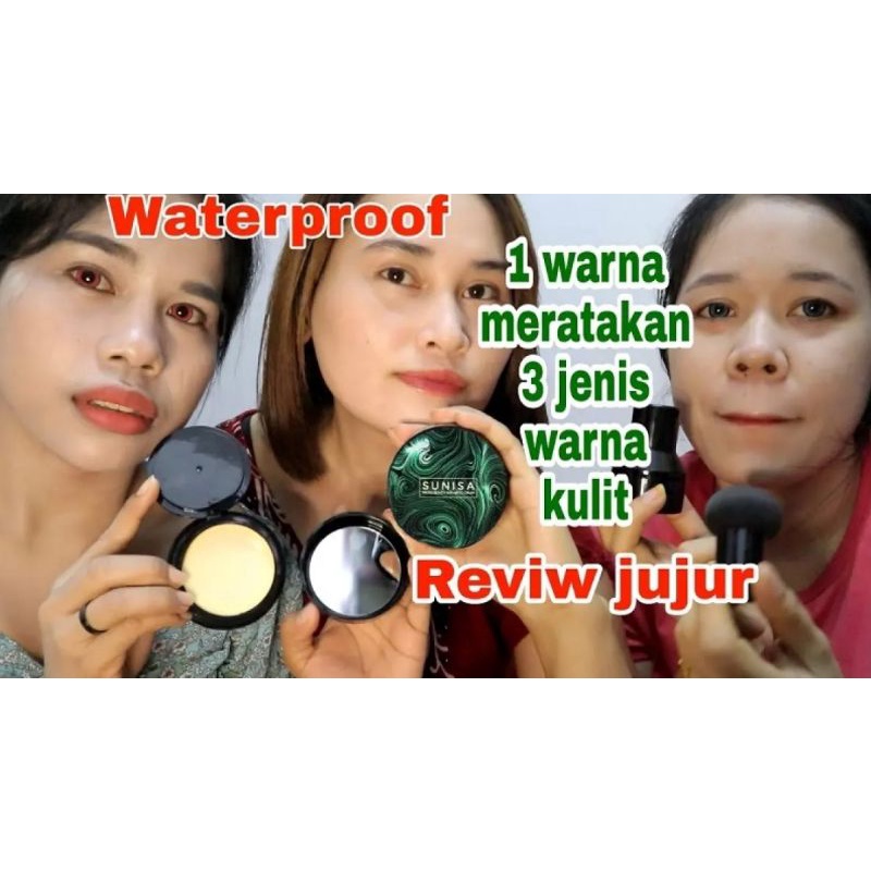 SUNISA MUSHROOM HEAD BB CUSHION AIR PAD CC CREAM BENTUK JAMUR 20 GRAM