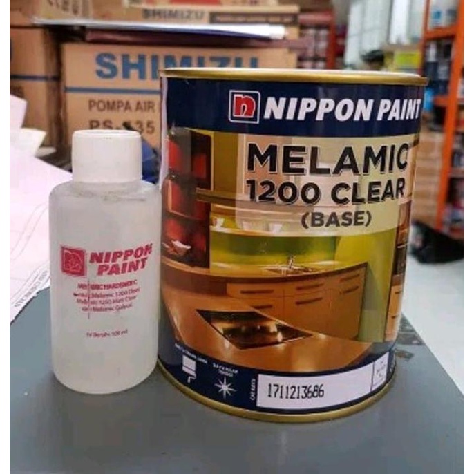 MELAMIC 1200 Clear & Hardener 2 Komponen 1Kg 1 Kg Kaleng Nippon Paint Termurah