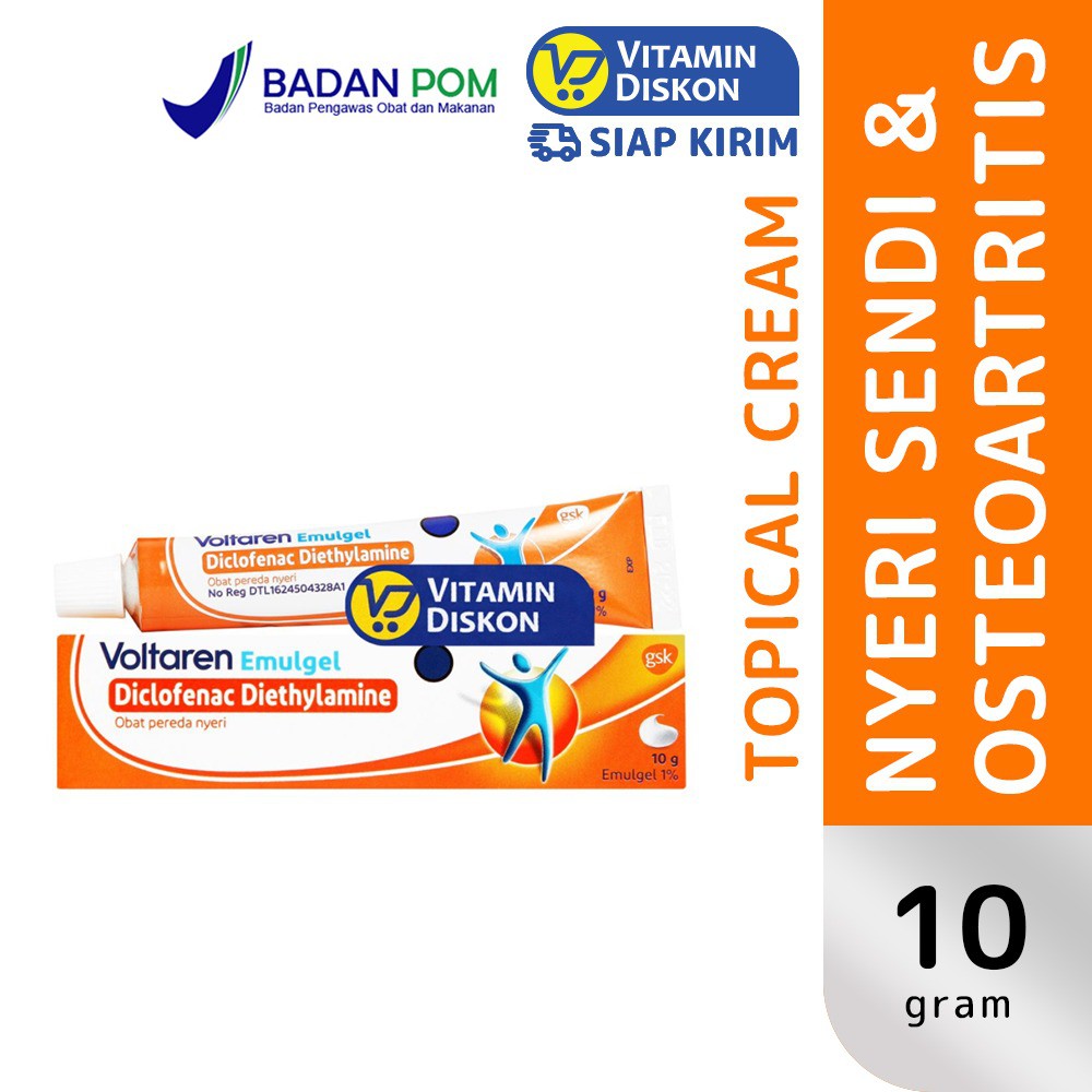 VOLTAREN EMULGEL 10 GR | Krim Nyeri Otot dan Sendi, Peradangan