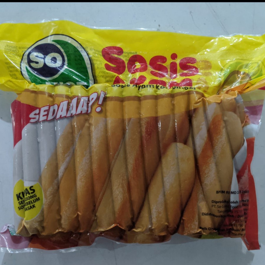 So Nice Sosis Ayam 1KG - FROZEN FOOD