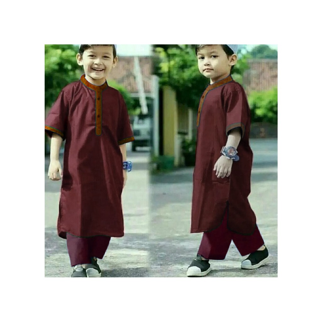 Baju Koko Anak/Stelan Koko Turki Anak Laki- Koko Pakistan - 2 - 8 tahun