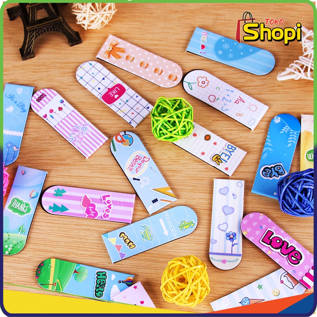 

Pembatas Buku Motif Cartoon Penanda Buku Magnet Bookmark 719