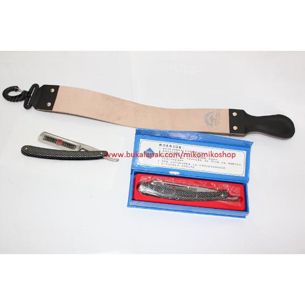 

Razor / Pisau cukur Gold Dollar 208 + Kulit Asahan untuk Barbershop