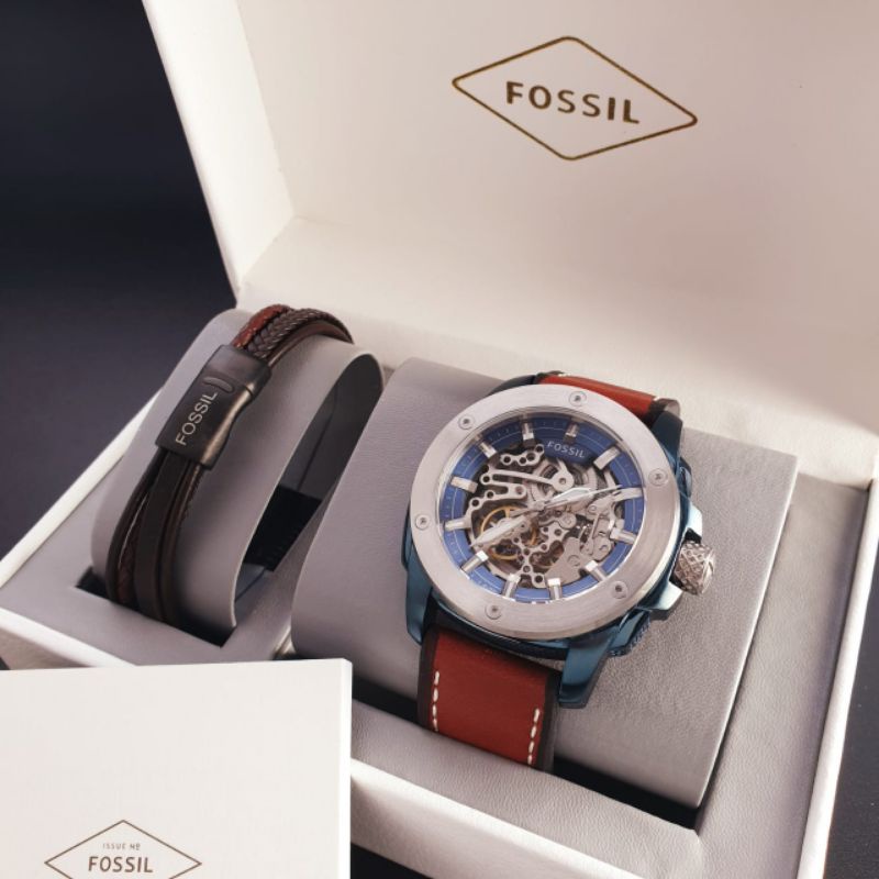 Jam Tangan Pria Merk Fossil Original Automatic Free Box dan Cuft