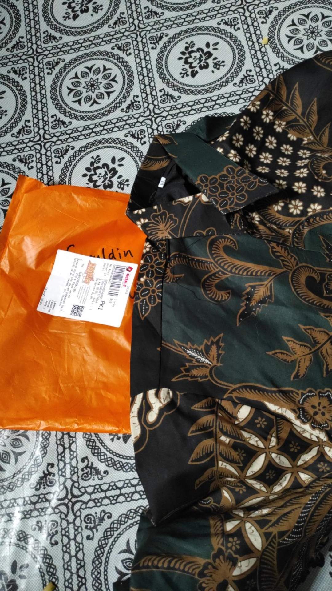 Setya Luhur Hijau Kemeja Batik Pria Lengan Panjang Full Furing Katun Halus Primisima