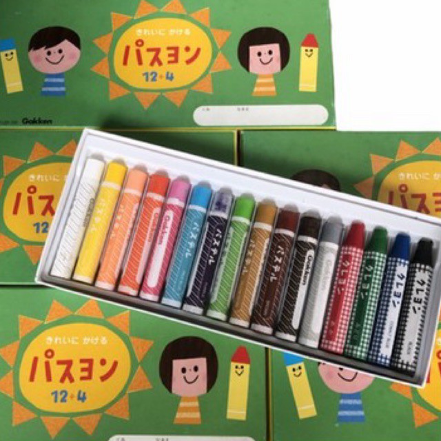 

Gakken Japanese 16 Colored Crayons | Krayon Berwarna